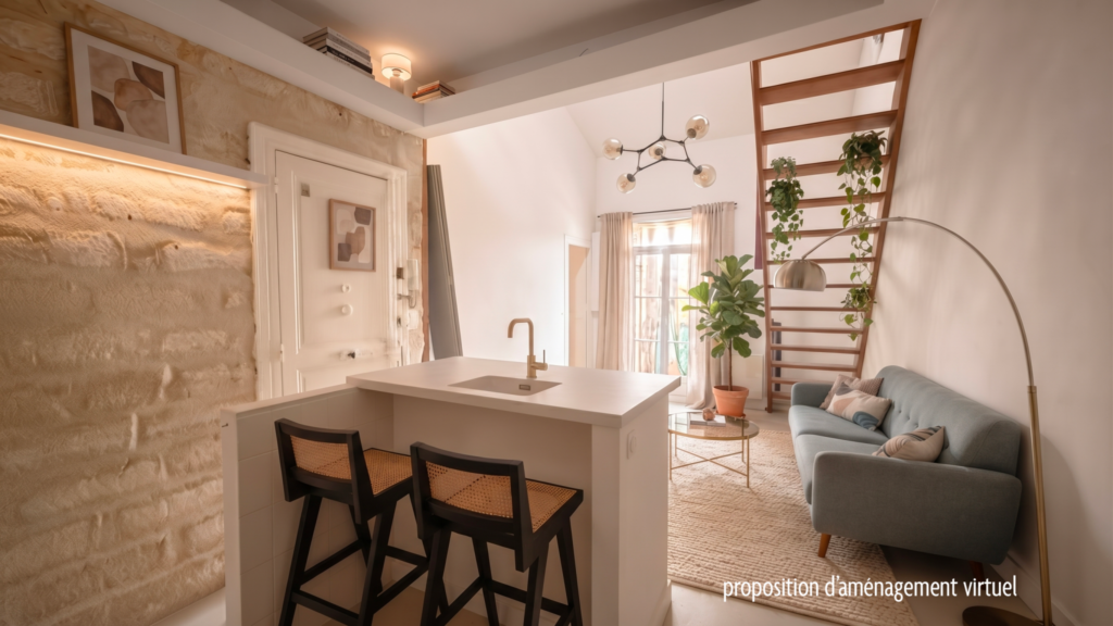 Montpellier   Appartement 2 pièces avec cave et cour privati