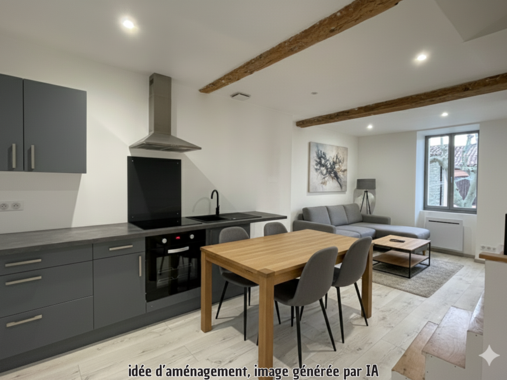 Maison de village de 63m2 à Villemoutaussou vendue louée