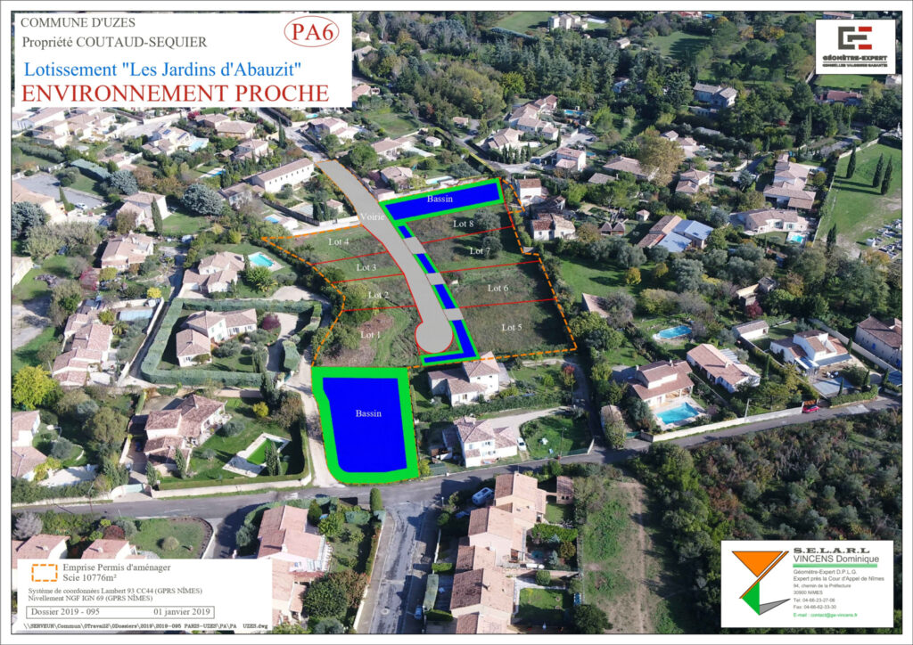 UZES – TERRAIN 840M2 – VIABILISÉ