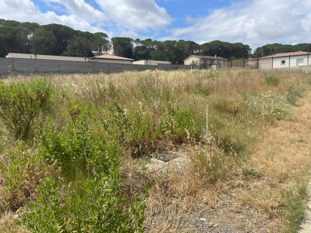 Terrain constructible de 1 470 m2 à Villedubert